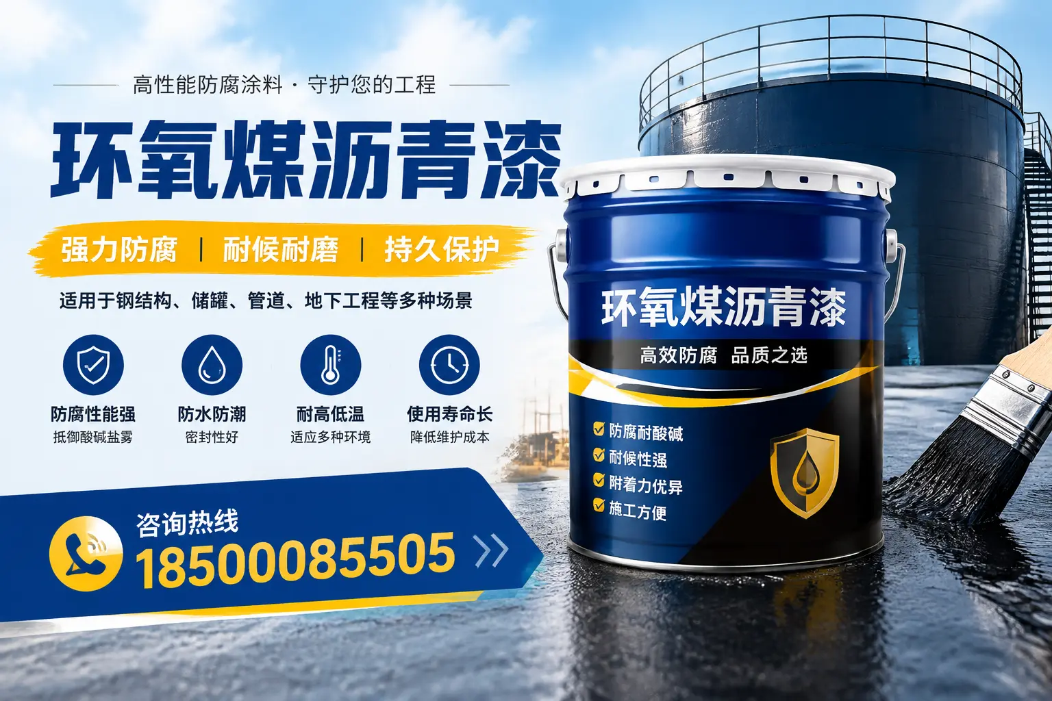 环氧煤沥青漆在工业中的应用，肇庆企业的选择